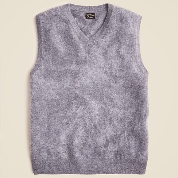 J. Crew Other - NWT Knit for J.Crew Men’s Brushed Cashmere V-Neck Sweater Vest Size M